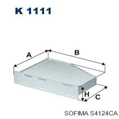 Filtro de cabina Sofima S4124CA precio, desde 9,80 EUR