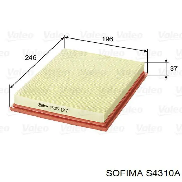 S4310A Sofima filtro de aire