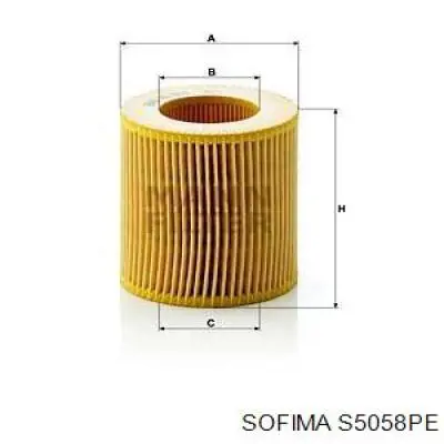 S5058PE Sofima Filtro aceite