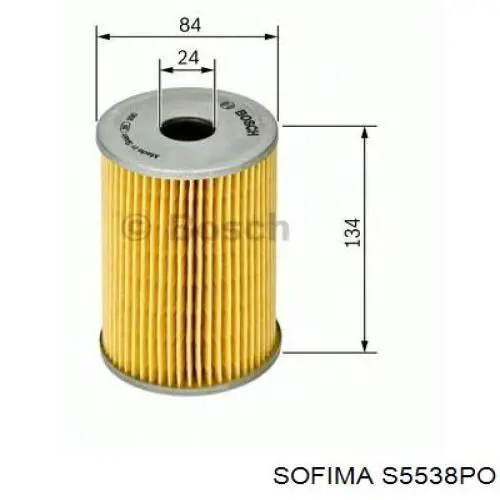 S5538PO Sofima filtro de aceite