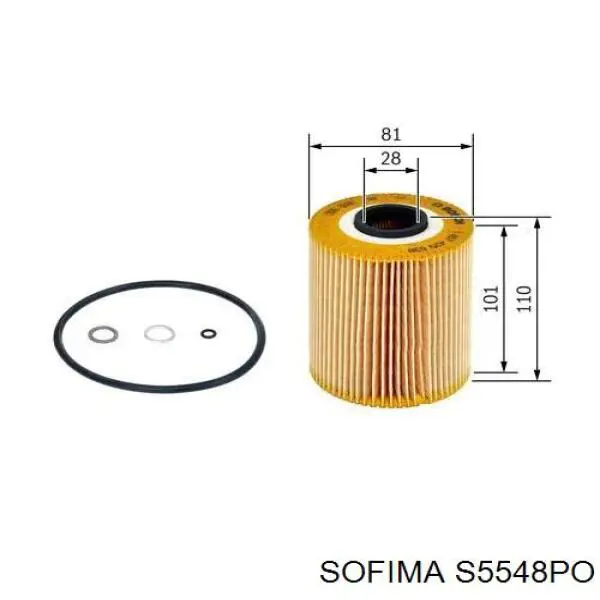 S5548PO Sofima filtro de aceite