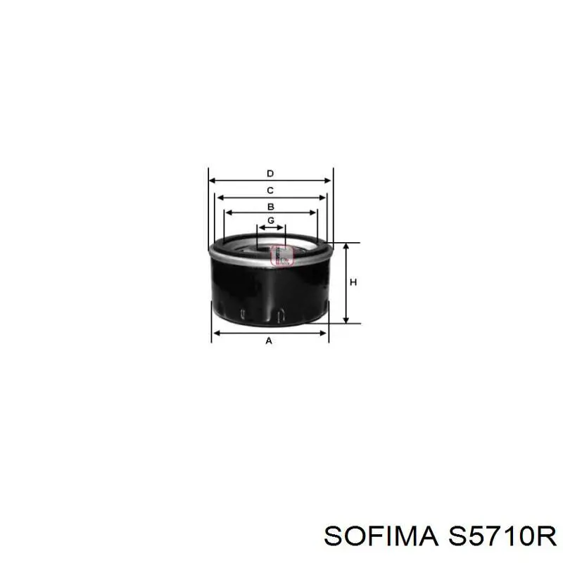 Comprar S5710R Sofima Filtros de aceite