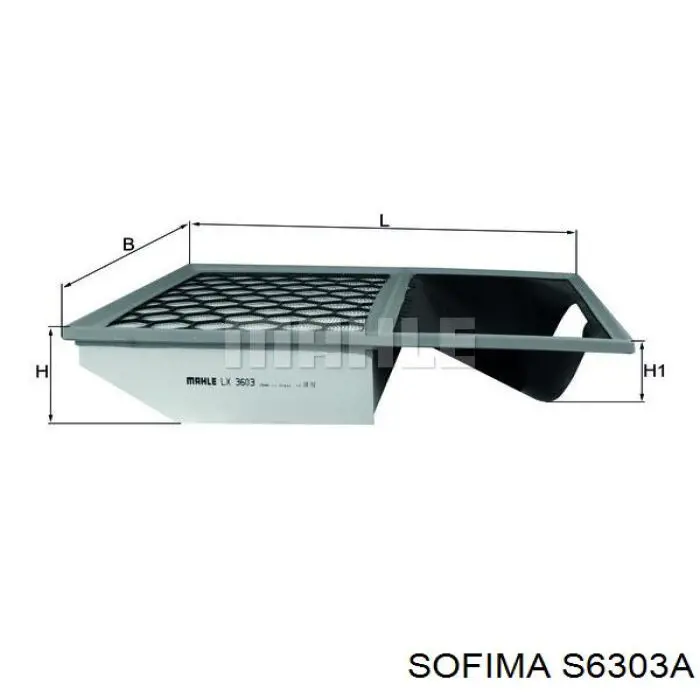 S6303A Sofima filtro de aire