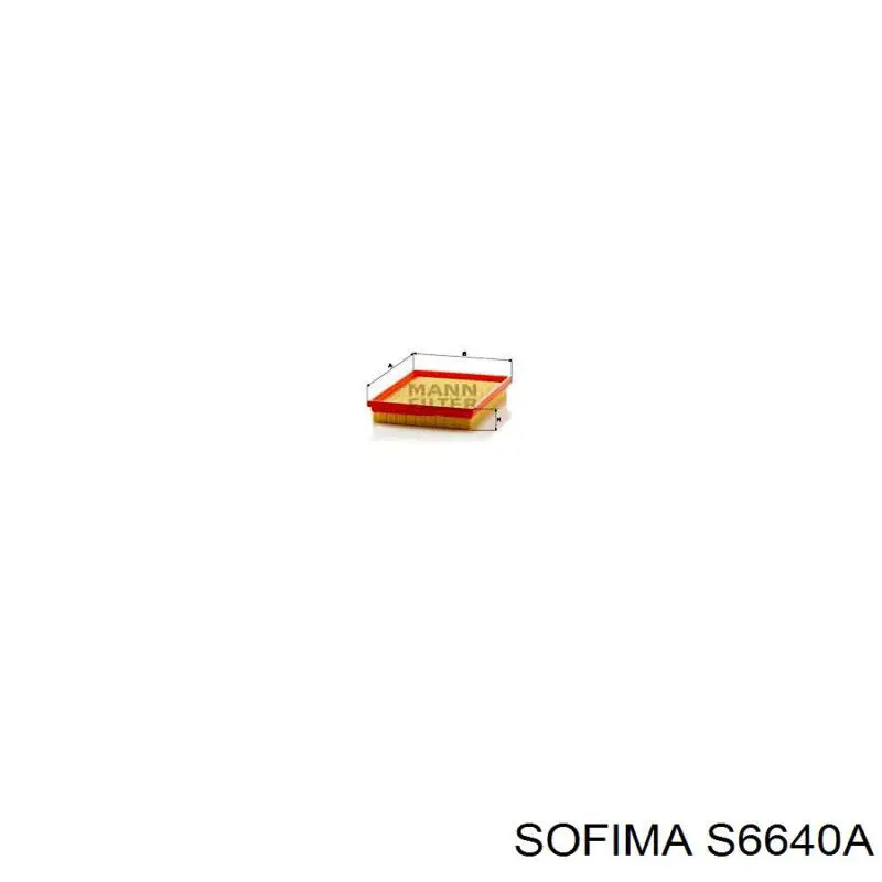 Filtro de aire S6640A Sofima