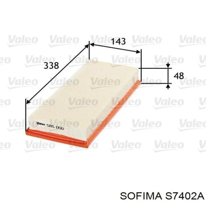 S 7402 A Sofima filtro de aire