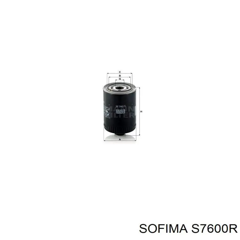 Filtro de aceite Sofima S7600R precio, desde 7,12 EUR