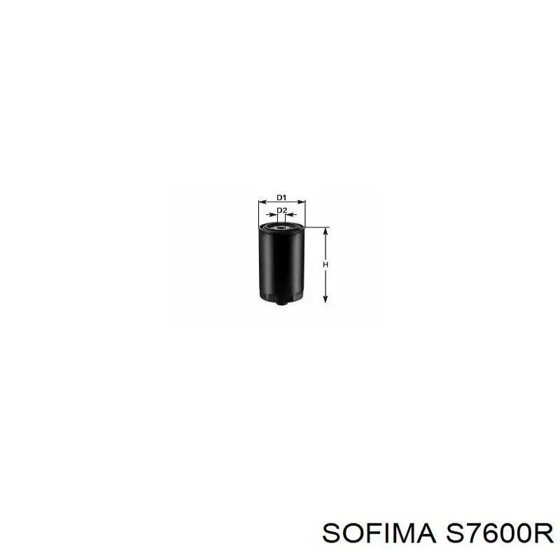 S 7600 R Sofima filtro de aceite