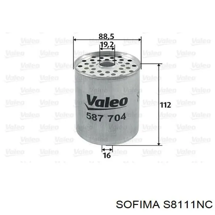 S8111NC Sofima filtro combustible