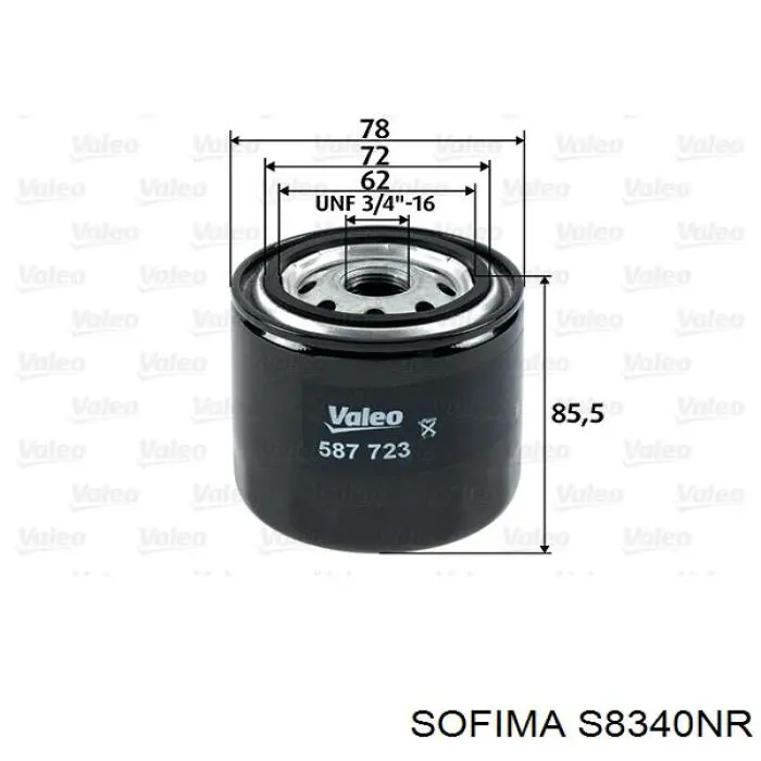 S8340NR Sofima filtro combustible