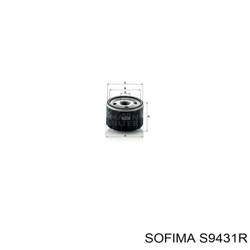 Filtro de aceite Nissan Sunny 3 N14