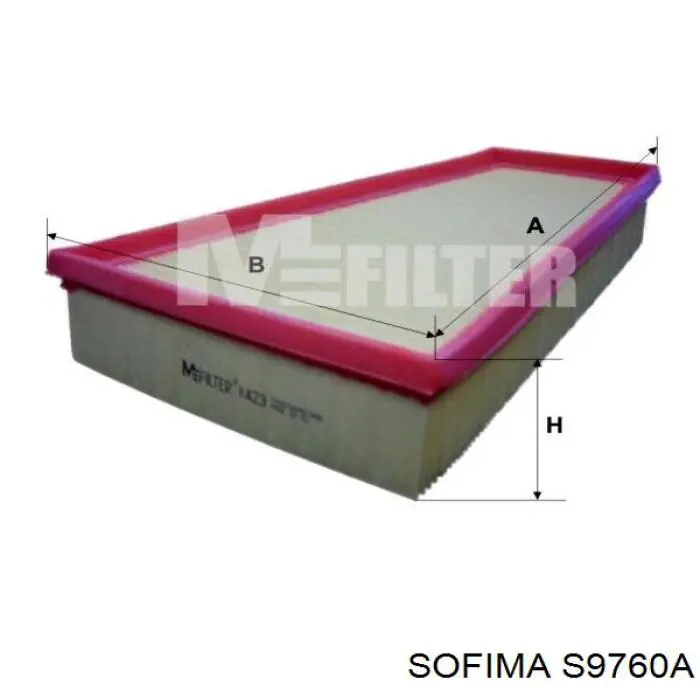 S9760A Sofima filtro de aire