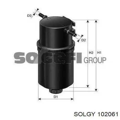 102061 Solgy filtro de combustible