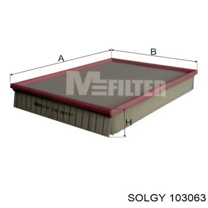 103063 Solgy Filtro de aire de motor