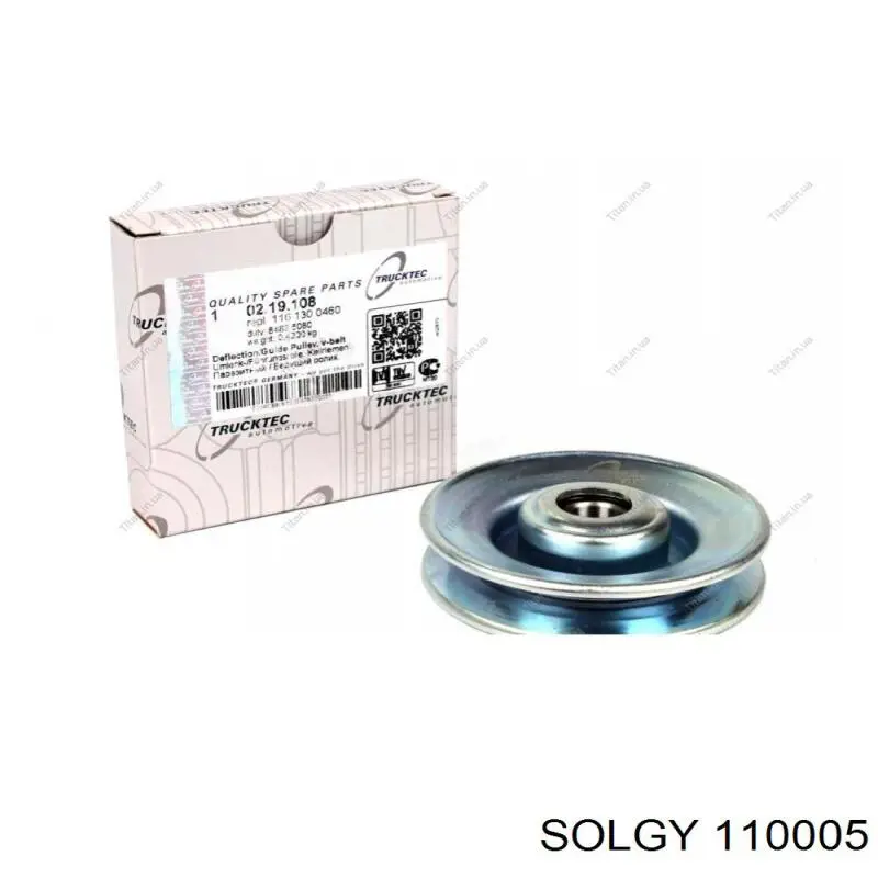 110005 Solgy rodillo, correa trapecial poli v