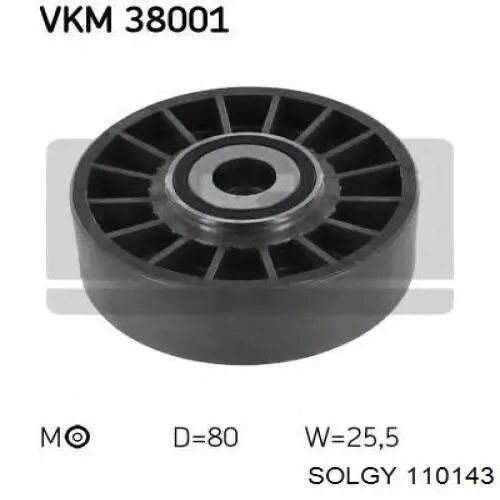 Polea inversión/guía, correa auxiliar servicios Solgy 110143 precio, desde 14,48 EUR