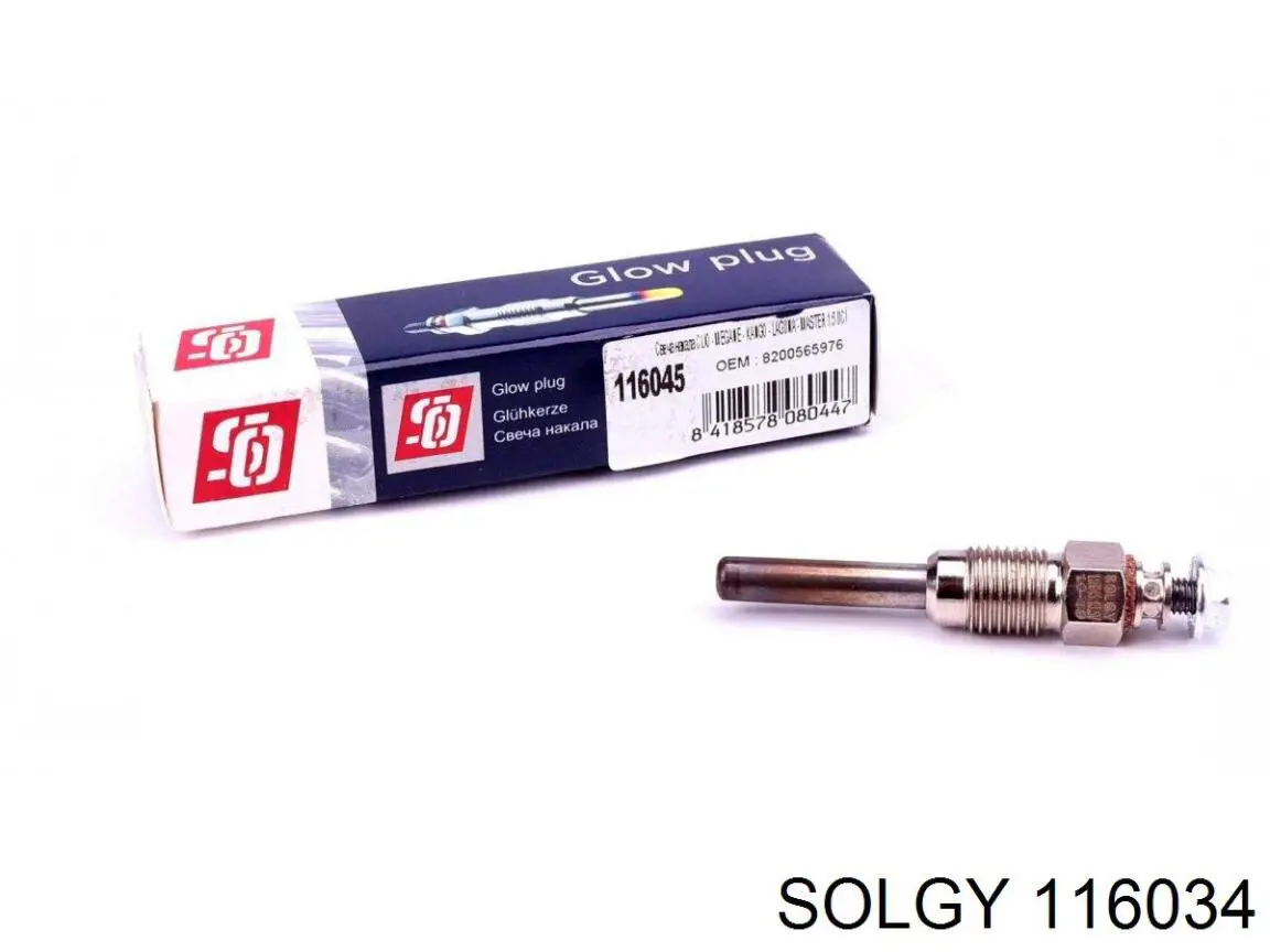 116034 Solgy Bujías de calentamiento