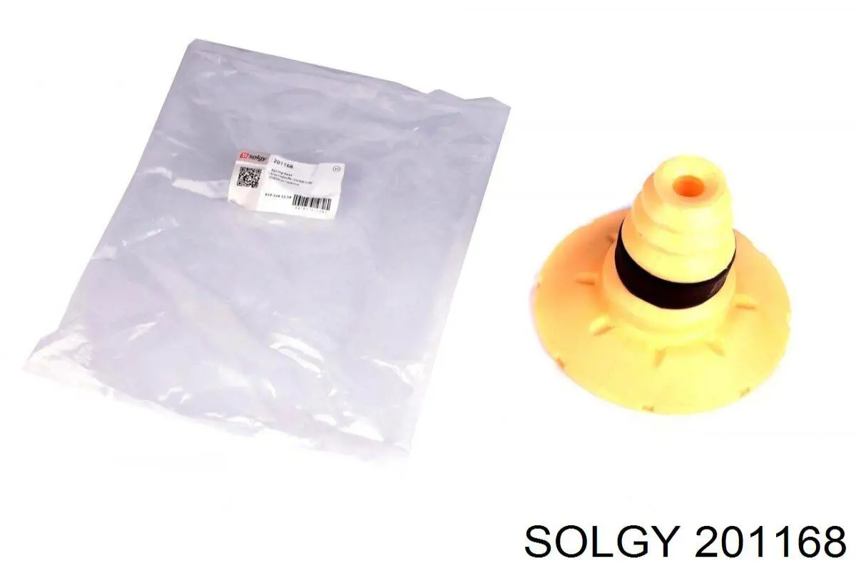 201168 Solgy Aislador de resorte trasero superior