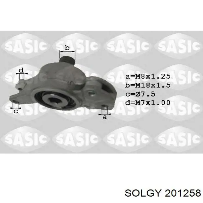 201258 Solgy soporte, diferencial eje trasero, delantero