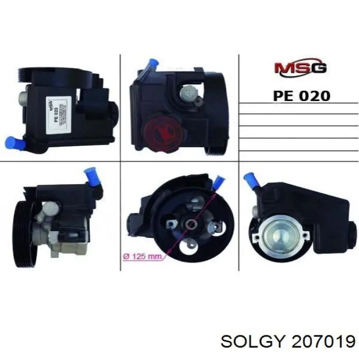 207019 Solgy bomba hidráulica de dirección