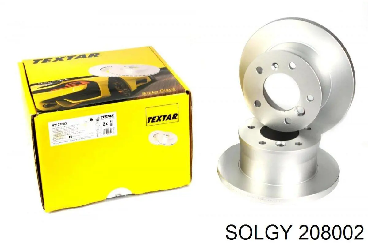 208002 Solgy disco de freno trasero