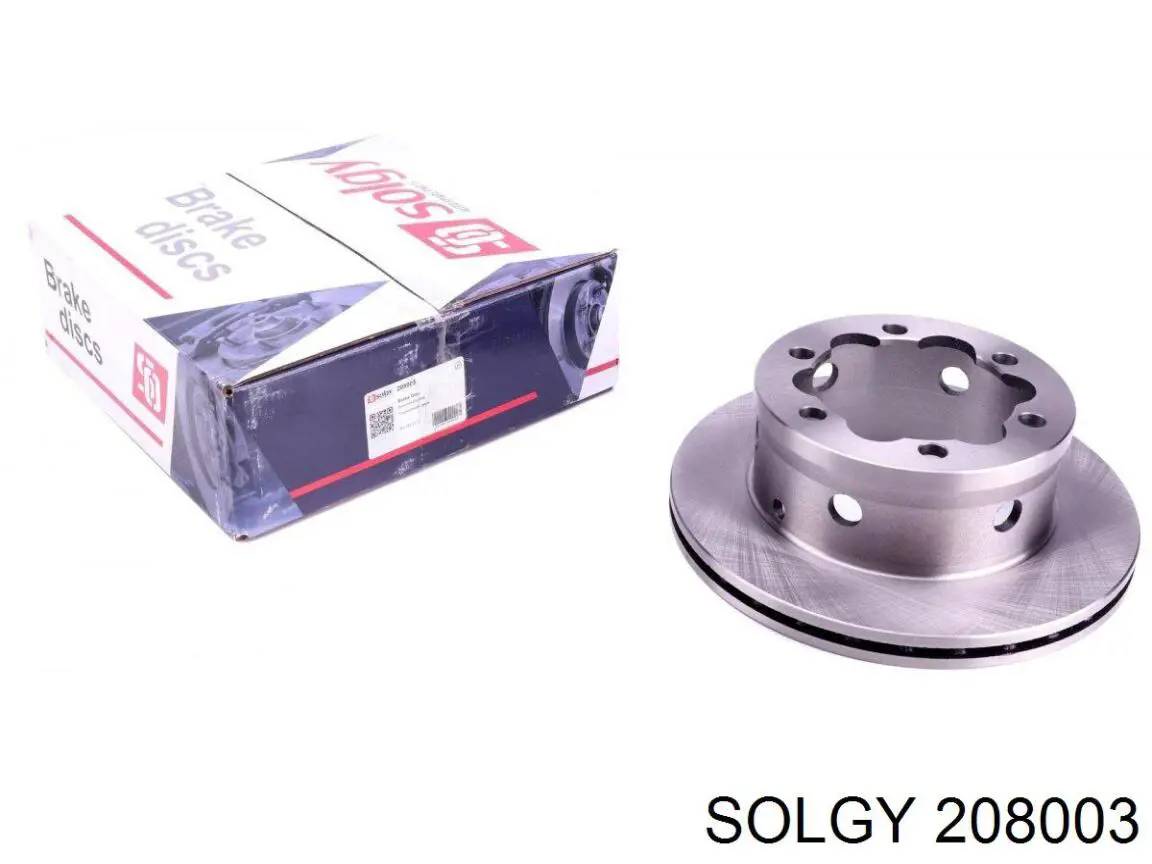 208003 Solgy Freno de disco trasero