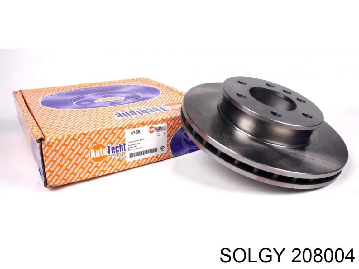 208004 Solgy disco de freno delantero