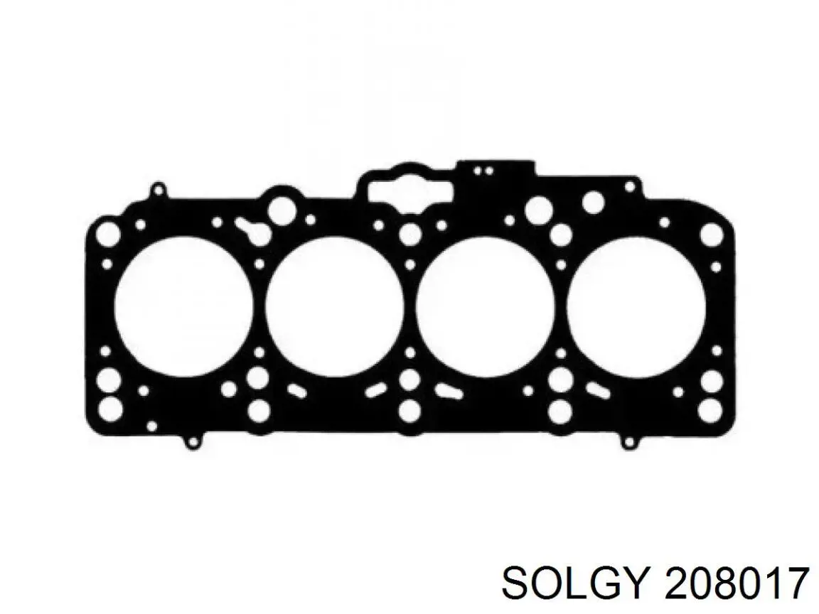 Disco de freno trasero 208017 Solgy