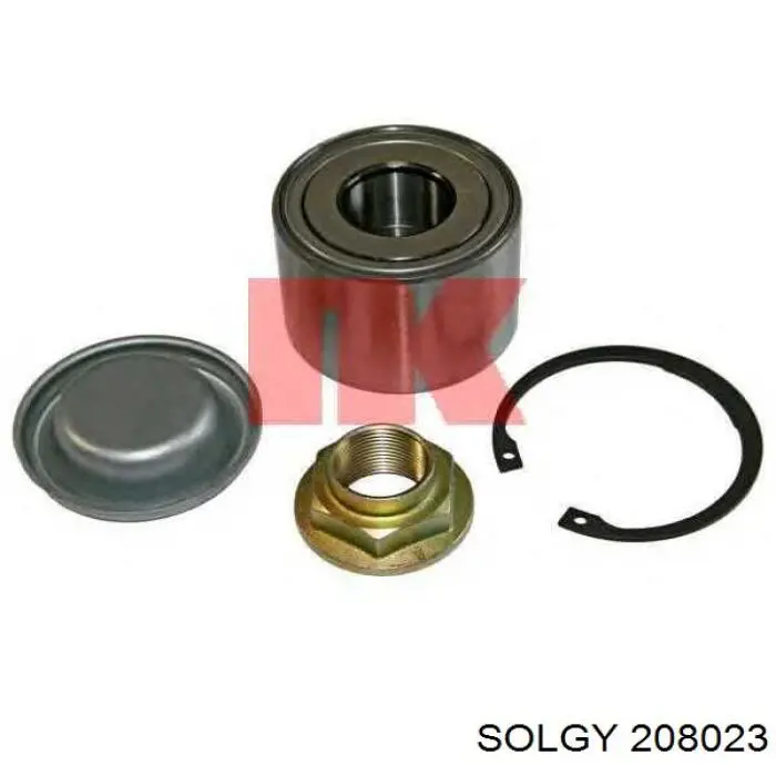 Disco de freno trasero 208023 Solgy