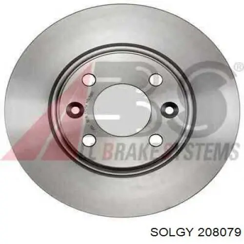 Disco de freno 208079 Solgy