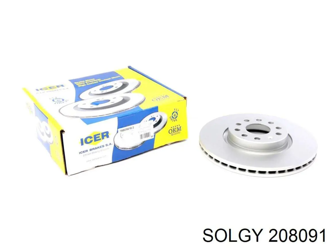 208091 Solgy Juego de reparación de frenos delanteros
