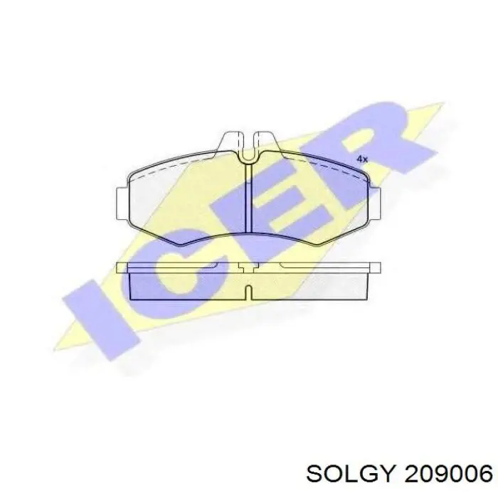 209006 Solgy Pastillas delanteras