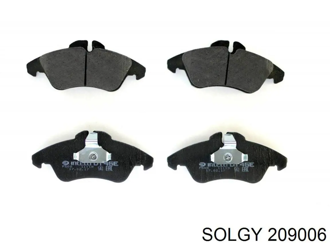 Comprar 209006 Solgy Pastillas delanteras de freno