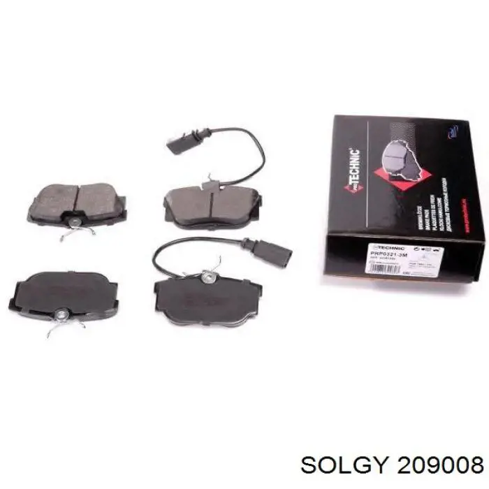 209008 Solgy Pastillas freno traseras