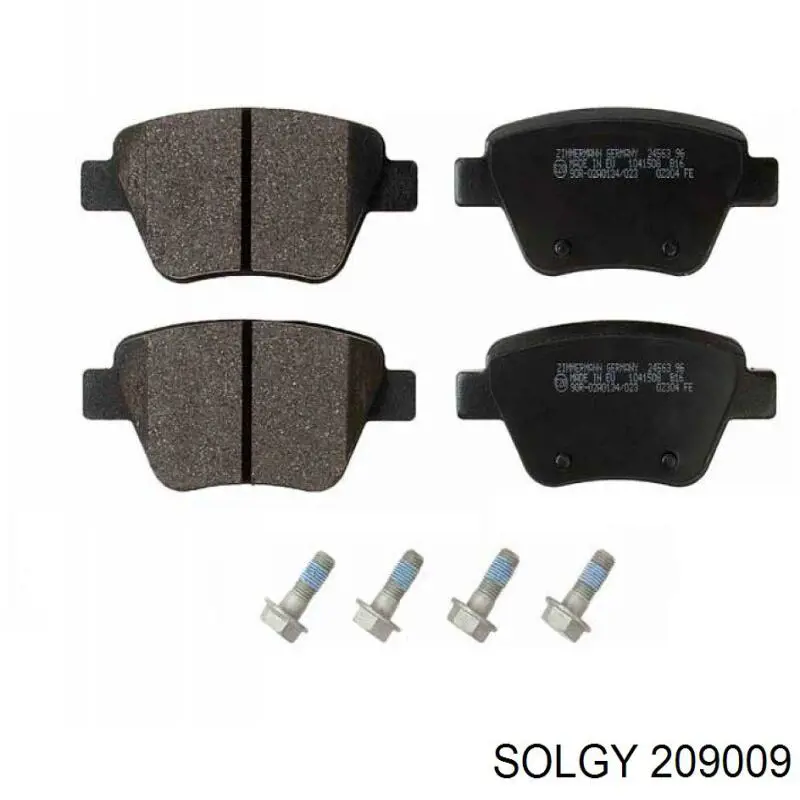 209009 Solgy Pastillas freno traseras