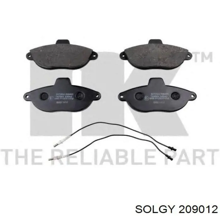 209012 Solgy Pastillas delanteras