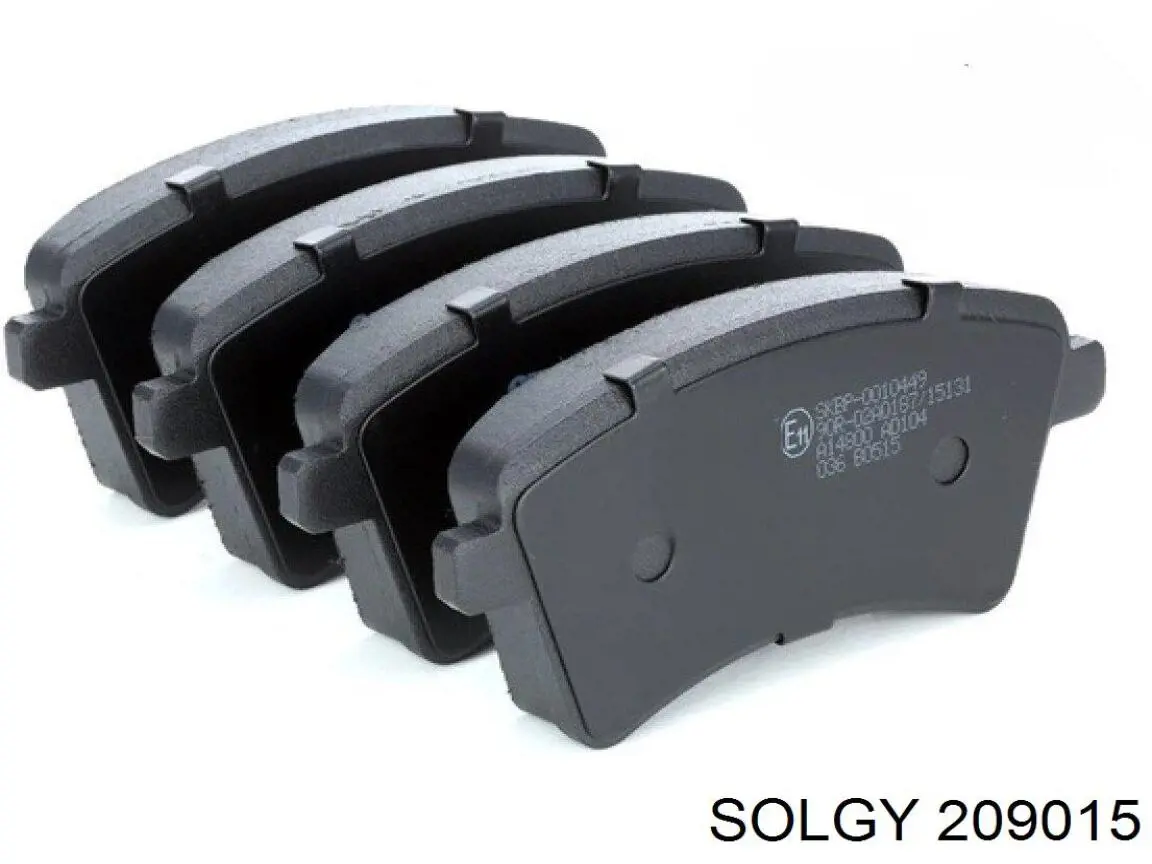 209015 Solgy Pastillas freno traseras