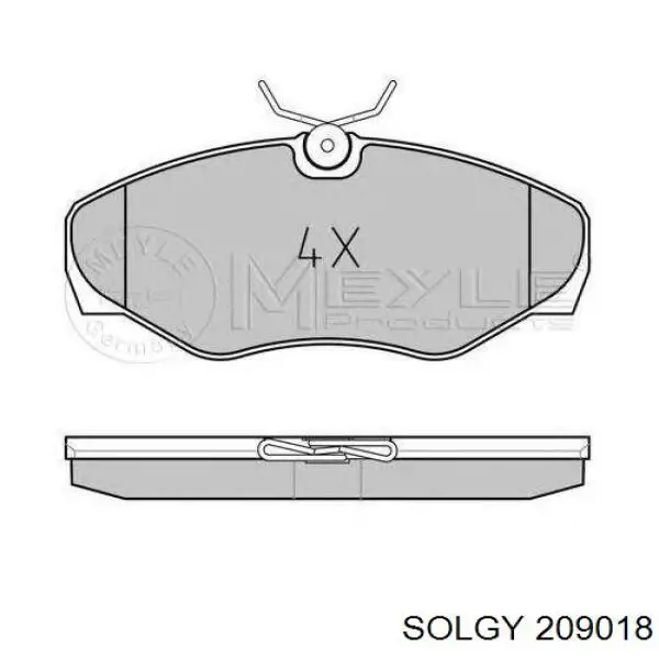 Comprar 209018 Solgy Pastillas delanteras de freno