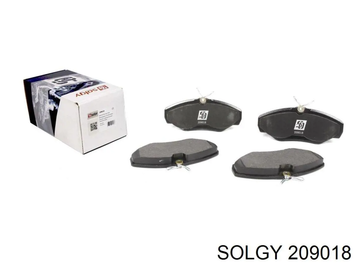 Pastillas de freno 209018 Solgy
