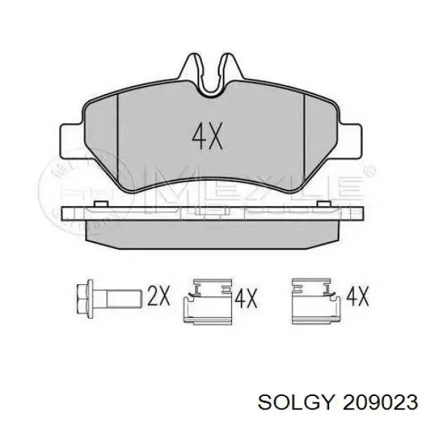 Pastillas traseras de freno Solgy 209023 precio, desde 23,61 EUR