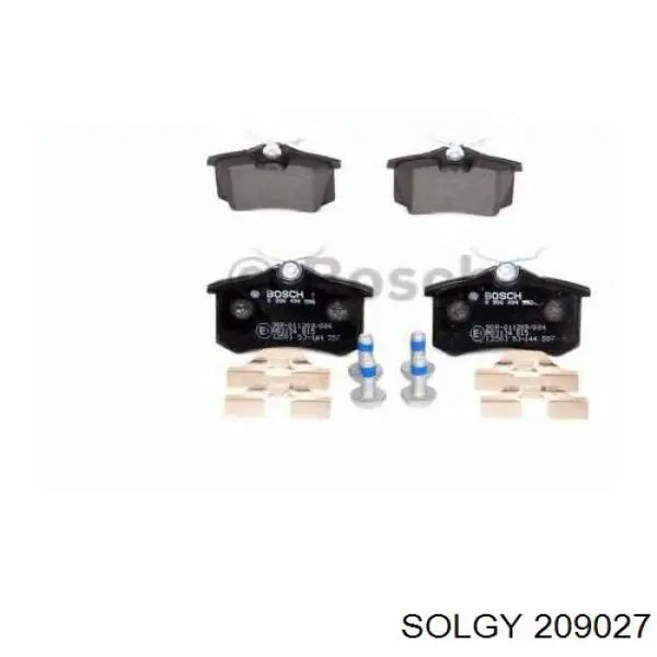 Comprar 209027 Solgy Pastillas de freno traseras