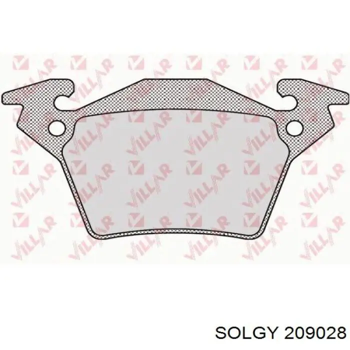 209028 Solgy Pastillas freno traseras