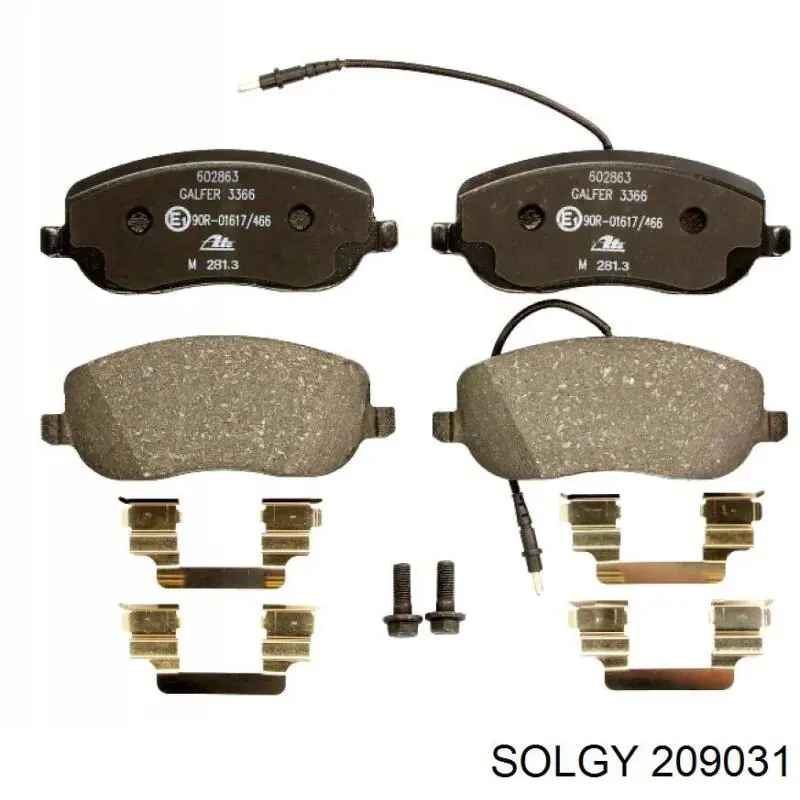 Comprar 209031 Solgy Pastillas delanteras de freno