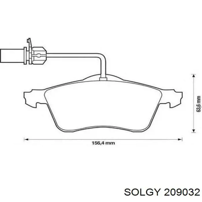 Comprar 209032 Solgy Pastillas delanteras de freno