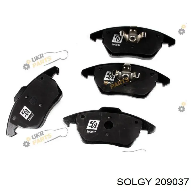 209037 Solgy Pastillas delanteras