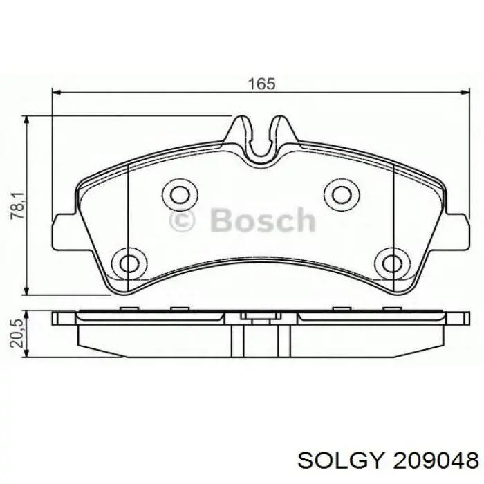 209048 Solgy pastillas de freno traseras