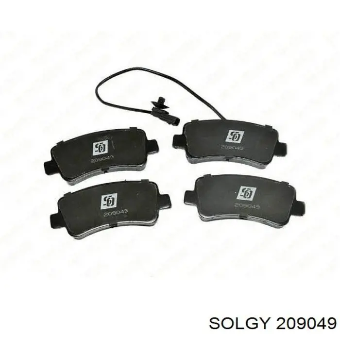 209049 Solgy Pastillas freno traseras