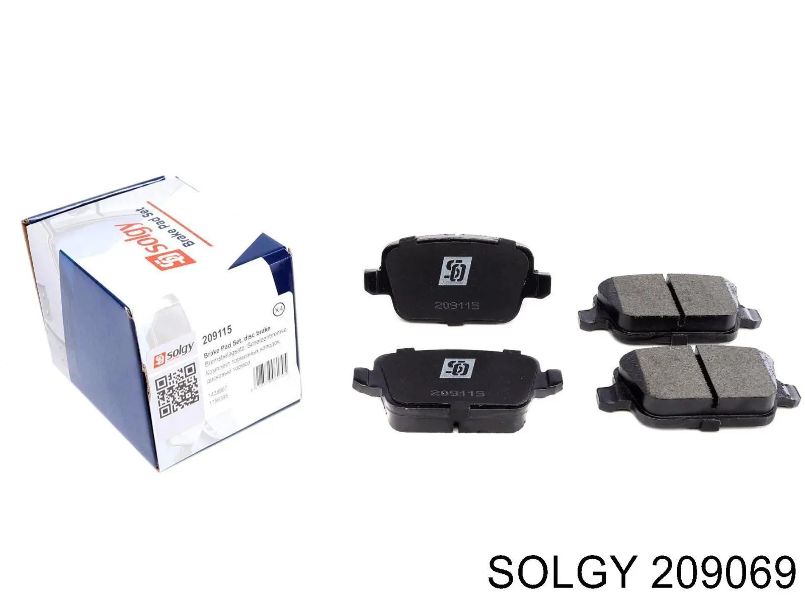 Comprar 209069 Solgy Pastillas de freno traseras