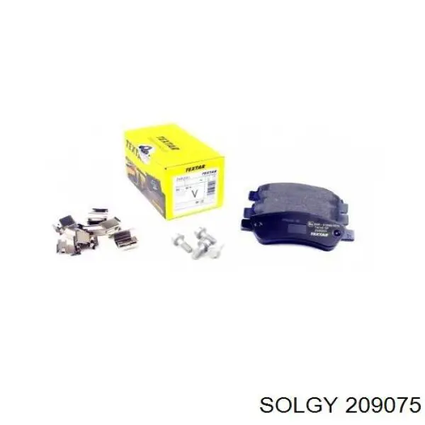 Pastillas de freno traseras 209075 Solgy