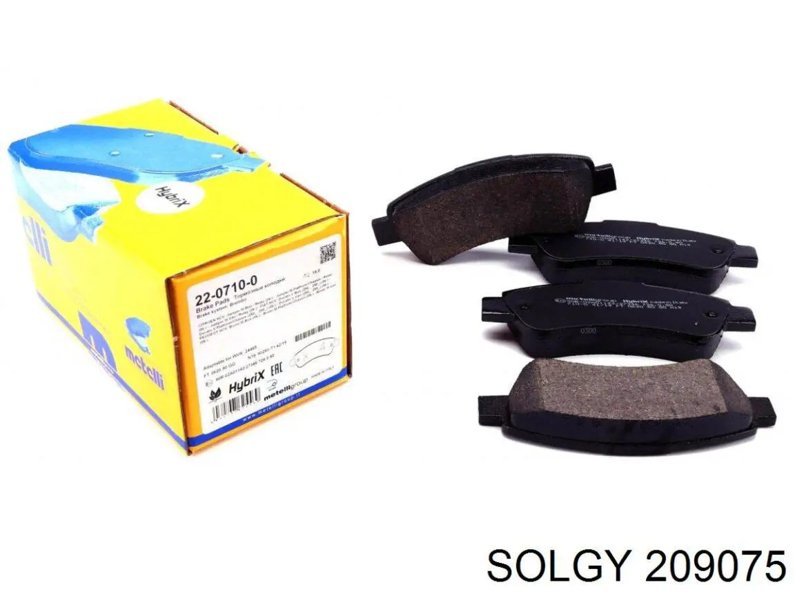 209075 Solgy pastillas de freno traseras