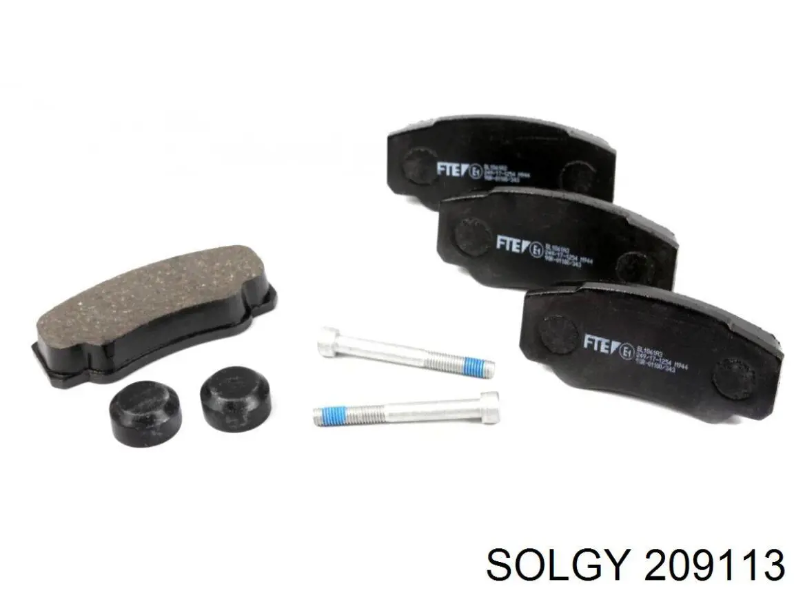 209113 Solgy Pastillas freno traseras